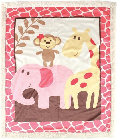 Luvable Friends Usisex Baby Plush بطانية مع Sherpa ، الفيل الأزرق ، وحجم واحد in Kuwait