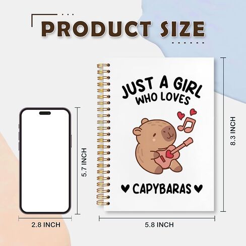 Giraffe Gifts Notebook Journal, Just a Girl Who Loves Giraffes Cute Notebooks for Note Taking, Cute Hardcover Spiral Journal 5.5x8.3 Inch in Kuwait