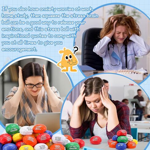 Poen 30 Pack دماغ الدماغ الكرة التحفيزية كرات الإجهاد الكثافة الصغيرة ملهمة الإجهاد كرات الإجهاد ونقلت الكرة in Kuwait