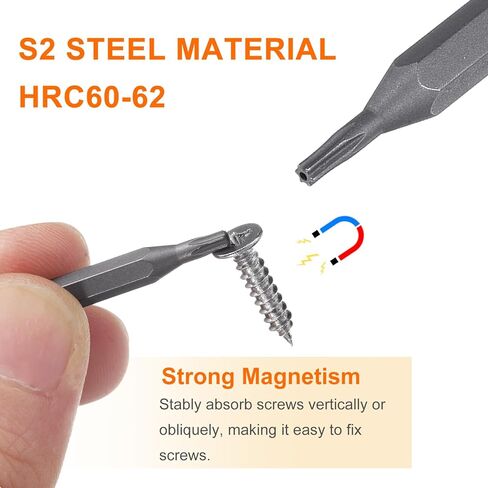 Harfington 10pcs T8H Torx screwdriver بت 5/32 in Kuwait