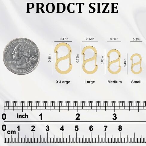 4 Pcs Double Opening Shortener Clasps, Stainless Steel Lobster Clasp Clip Pendant Bracelet Connector Extended, Clasps and Closures for Necklace Bracelet Jewelry Making and Repair (4 Sizes, Black) in Kuwait