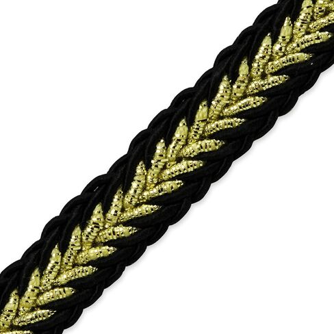 Trims by the Yard 5 Yards of Ares 3/8" Metallic Braid Trim, Silver in Saudi Arabia