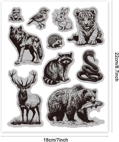 GLOBLELAND Vintage Crow Books Cling Rubber Stamp 7.09x8.66inch Retro Skull Hourglass EVA Cling Stamps Oil Lamp Rubber Stamp for Card Making Photo Album Decor Decoration DIY Scrapbooking in Kuwait