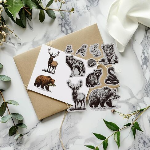 GLOBLELAND Vintage Crow Books Cling Rubber Stamp 7.09x8.66inch Retro Skull Hourglass EVA Cling Stamps Oil Lamp Rubber Stamp for Card Making Photo Album Decor Decoration DIY Scrapbooking in Kuwait