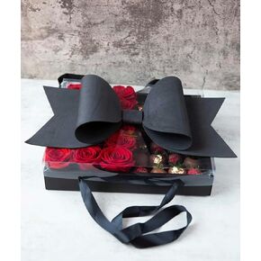 Large Gift Box with Big bow lid - set of 5(Red) in Kuwait