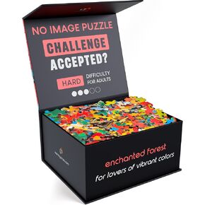 No Image Puzzle 1000 Irregular Pieces Extreme Difficult Jigsaw Challenge Adults Hardest Puzzle No Guide Ultimate Brain Teaser Intermediate Level Landscape Mystery Unique Gift in Saudi Arabia