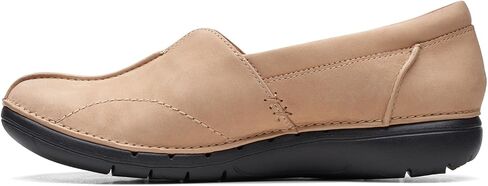 Clarks Un Loop Stride Leather Flat ، 8 ، أسود in Kuwait