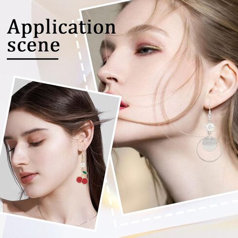 160 Sets 925 Sterling Silver Plated Silver Fish Hook Earring Wires French Wire Earring Hooks with Ear Nuts Dangle Hanging Stainless Steel Earring Findings Kits for Jewelry Making DIY Crafts in Kuwait