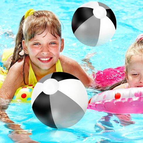 Whaline 3Pcs Inflatable Beach Ball Round Pool PVC Balls Cute Game Toys for Summer Hawaiian Tropical Theme Beach Party Decor in Saudi Arabia