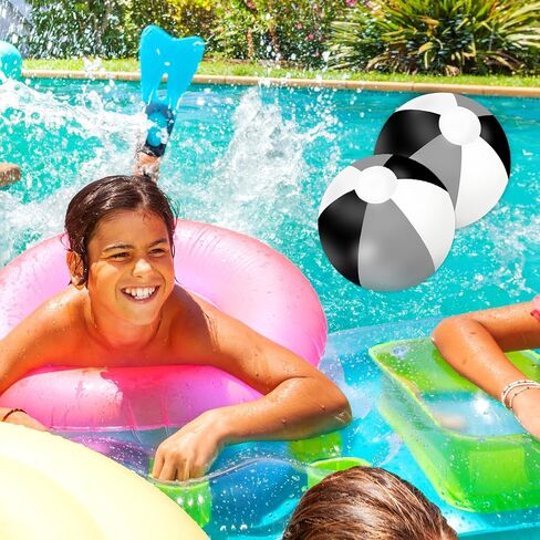 Whaline 3Pcs Inflatable Beach Ball Round Pool PVC Balls Cute Game Toys for Summer Hawaiian Tropical Theme Beach Party Decor in Saudi Arabia