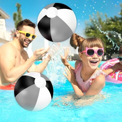 Whaline 3Pcs Inflatable Beach Ball Round Pool PVC Balls Cute Game Toys for Summer Hawaiian Tropical Theme Beach Party Decor in Saudi Arabia