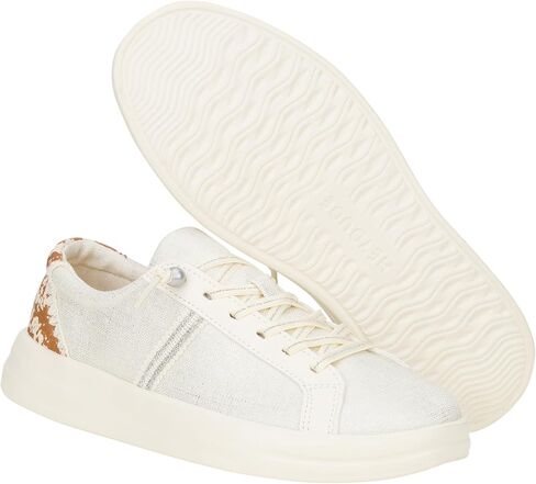 HEYDUDE Karina Metallic Animal Black Size 10, Women's Shoes, Women's Casual Sneakers, Comfortable & Light-Weight in Kuwait