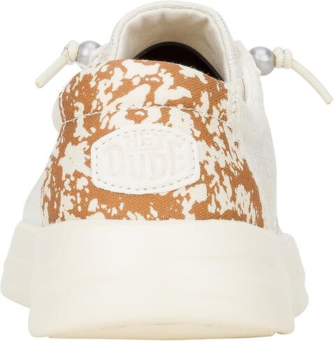 HEYDUDE Karina Metallic Animal Black Size 10, Women's Shoes, Women's Casual Sneakers, Comfortable & Light-Weight in Kuwait