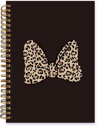 Blue Stripe Ribbon Bow Notebook,Trendy Coquette Lined Spiral Notebook Hardcover,College Ruled Notebook,Office School Journal Notebook for Work,5.5x8.3 Inch 80 Pages,Gifts for Women Teen Girl in Saudi Arabia
