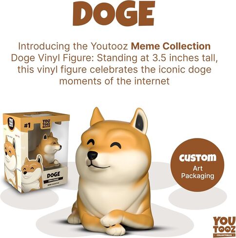 YouTooz Bonk Cheems Doge 3.5 بوصة ، شكل فينيل Cheems ، Figure Shiba Inu Doge - مجموعة YouTooz Meme على أساس الإنترنت Meme in Kuwait