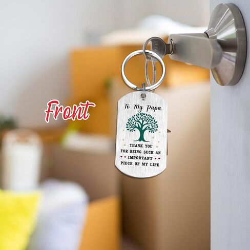Papa Gifts - Papa Birthday Keychain for Men - Gift for Papa Christmas Valentines Father's Day Thanksgiving Easter in Saudi Arabia