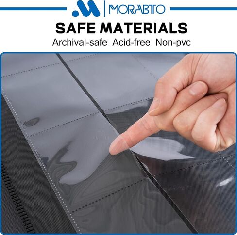 Toploader Binder, Holds 324 Top Loaders,9 Pocket Top Loader Binders for 3" x 4" Rigid Cards,Toploader Card Binder for Hard Plastic Top Loaders -Black in Saudi Arabia