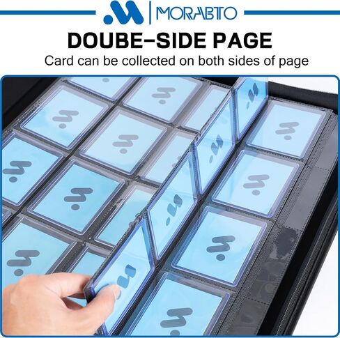 Toploader Binder, Holds 324 Top Loaders,9 Pocket Top Loader Binders for 3" x 4" Rigid Cards,Toploader Card Binder for Hard Plastic Top Loaders -Black in Saudi Arabia