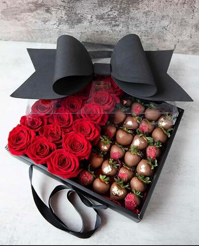 Large Gift Box with Big bow lid - set of 5(Red) in Kuwait