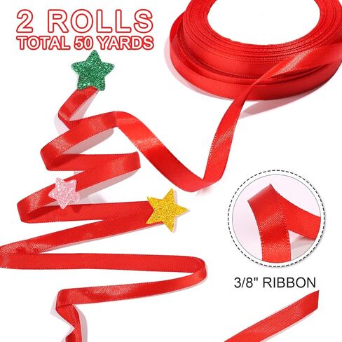 YGDZ Black Bows Set, 2.5" Premade 30 Counts Twist Tie Bow for Party Decorations, 2 Roll 3/8" 25 Yards Thin Satin Black Ribbon, Bow for Cake, Balloons, Gift Wrapping in Saudi Arabia