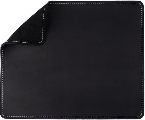 GORGECRAFT Cowhide Mouse Pad Full Grain Genuine Leather Mousepad with Stitched Edge Waterproof Non-Slip Mouse Mat for Home Office Desktop Computer Essentials Coconut Brown 7.9 x 9.5 Inch in Kuwait