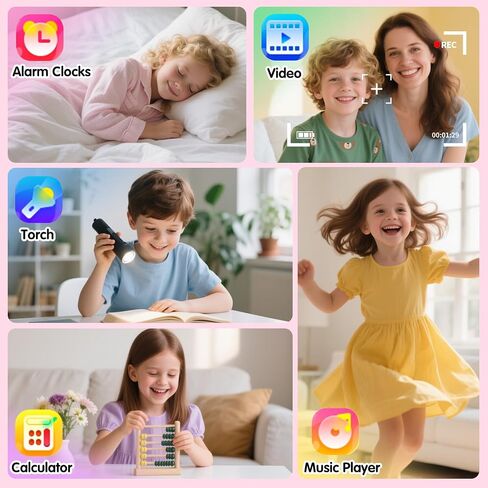 Kids Game Smart Watch for Kids with 24 Puzzle Games HD Touchscreen Camera Music Player Pedometer Alarm Clock Calculator Flashlight 12/24hr Kids Watch Gift for 4-12 Year Old Boys Toys for Kids in Saudi Arabia