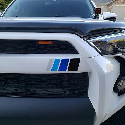 iJDMTOY 13-Inch Classic Retro Style Four-Wave Stripe Decal Sticker Compatible with Toyota/Lexus Exterior or Interior Decoration Grille Fender Hood Side Skirt Bumper Side Mirror Dashboard, etc in Saudi Arabia
