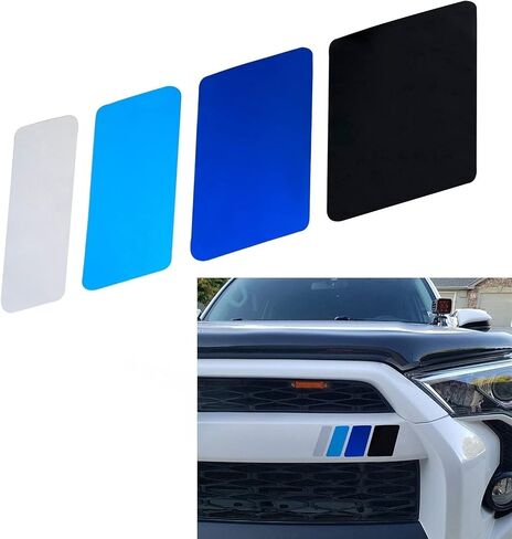iJDMTOY 13-Inch Classic Retro Style Four-Wave Stripe Decal Sticker Compatible with Toyota/Lexus Exterior or Interior Decoration Grille Fender Hood Side Skirt Bumper Side Mirror Dashboard, etc in Saudi Arabia