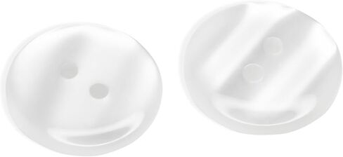 White Buttons for Sewing Pack of 50 3/4" (19mm) 2 Hole Round Plastic Buttons Glossy 0.75 inch 30L Plain Bulk Ideal for Lab Coat Pants Suit Workwear School Outfits Aprons Crafts DIY in Saudi Arabia