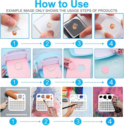 INFUNLY 3pcs Floral Pattern Clear Stamps and Cutting Dies Set for Card Making Metal Rectangular Frame Die Cuts DIY Flowers Draw Painting Stencils Flowers Rubber Stamps for Scrapbooking Craft Decor in Kuwait