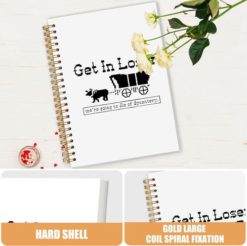 AQYIP Coquette Pink Bow Western Spiral Notebook, Preppy Cowgirl Boots Journaling Notebooks, Retro Western Cowgirl Journal for Writing, Coquette Girly Notebooks for Note Taking, 5.5x8.3 Inch in Saudi Arabia