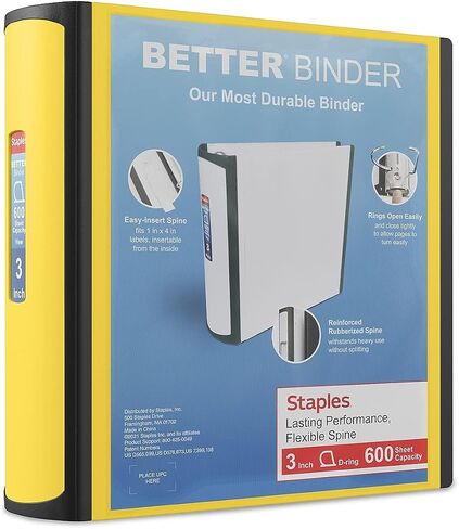 STAPLES 18370 Binders, Red in Saudi Arabia
