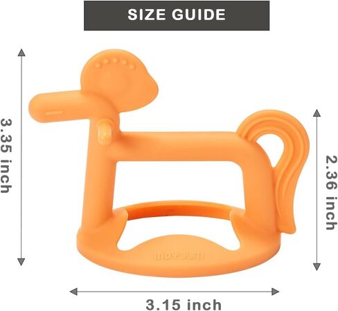 لعبة Elephant Teether - 100 ٪ من السيليكون ، ونوع يمكن ارتداؤها ، لعبة مضغ الأطفال ، هدية الطفل للولودات حديثي الولادة ، لعبة البولي Roly ، ألعاب تسنين السيليكون للرضع والطفل ، نوع سوار ، حزمة من 1 (طبيعي) in Kuwait