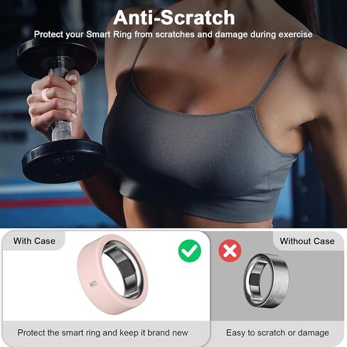 6 حزمة تغطية حلقة متوافقة مع حلقة أورا Gen 4/Oura Ring Gen 3/Oura Ring Gen 3 Horizon ، فوربورت الشحن مع الغطاء ، واقي حلقة السيليكون المرنة مضاد للخلع للرجال للنساء الذين يعملون في صالة الألعاب الرياضية in Kuwait
