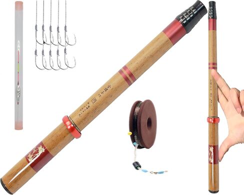 Telescopic Rod Kit Tenkara Fishing Rod Kit 20FT-Zoom Stream 4 Lengths Collapsible Fly Rods Backpacking Fishing Pole Quality Carbon Tube Creek Rods in Kuwait