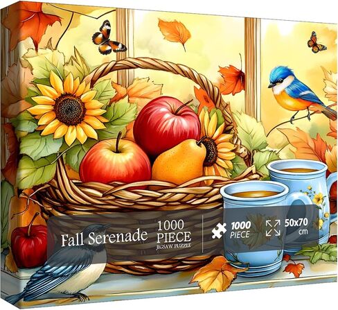 Larkipuzz Spring Stitch Vintage Sewing Machine Puzzles for Adults 1000 Pieces, Bird Vase Jigsaw Puzzles, Hard Difficult Funny Challenging Book Flower Puzzle in Saudi Arabia