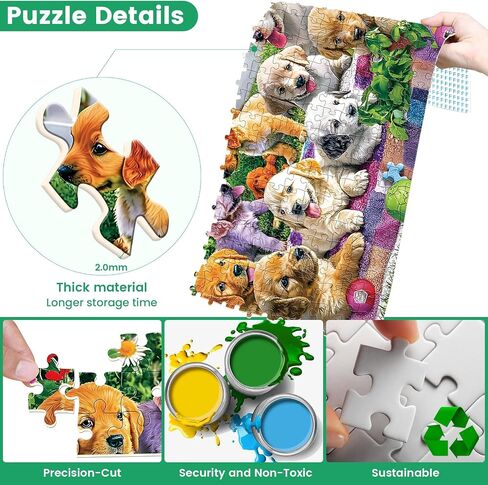 300 Piece Puzzle for Adults,Beautiful Spring House Puzzle for Adults Kids Seniors,Large Piece Landscape Animals Puzzles for Kids Ages 8-10 10-12,Challenging Puzzles Perfect for Game Nights,20.5*15 In in Saudi Arabia