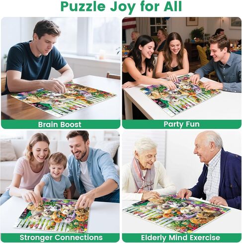 300 Piece Puzzle for Adults,Beautiful Spring House Puzzle for Adults Kids Seniors,Large Piece Landscape Animals Puzzles for Kids Ages 8-10 10-12,Challenging Puzzles Perfect for Game Nights,20.5*15 In in Saudi Arabia