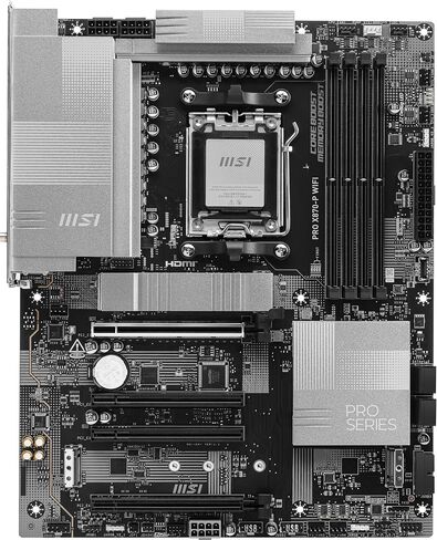 MSI MEG X870E GODLIKE, E-ATX - Supports AMD Ryzen 9000/8000/7000 Processors, AM5 - Dynamic Dashboard III, EZ Slide M.2, 110A SPS, DDR5 Memory (9000+ MT/s OC), M.2 & PCIe 5.0, USB4, Wi-Fi 7, 10G LAN in Saudi Arabia