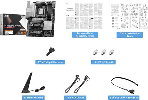 MSI MEG X870E GODLIKE, E-ATX - Supports AMD Ryzen 9000/8000/7000 Processors, AM5 - Dynamic Dashboard III, EZ Slide M.2, 110A SPS, DDR5 Memory (9000+ MT/s OC), M.2 & PCIe 5.0, USB4, Wi-Fi 7, 10G LAN in Saudi Arabia