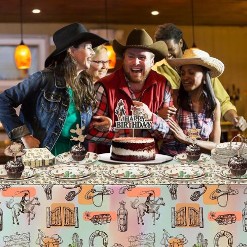 180Pcs Western Cowgirl Birthday Party Decorations My First Rodeo Theme Party Plates and Napkins Disposable Tableware Set for Wild West Cowgirl Party Decorations,Serve 60 in Saudi Arabia