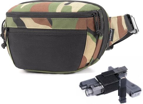 Shangri-la Tactical Carry Carry Pack for Men and Women ، حقيبة CCW ذات الصلة منخفضة ، مع حافظة مسدس وحامل MAG ، متعدد الاستخدامات للمشي لمسافات طويلة ، سفر ، EDC in Kuwait