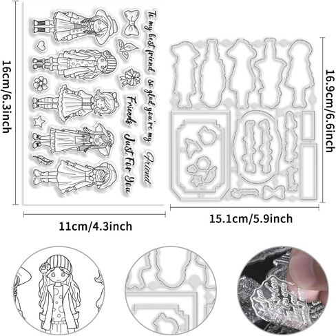 3 Pcs Cute Animals 26 Alphabet Clear Stamps & Dies for Card Making & Decoration in Saudi Arabia