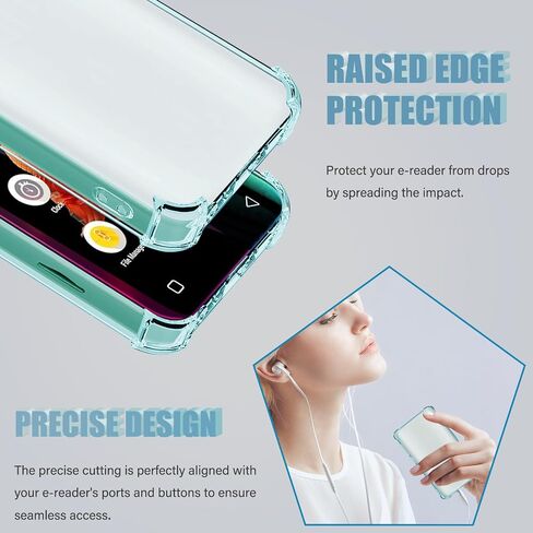 Case for InnioAsis G1 G3 MP3 Player ، TPU Clear Case for MP3 Player Anti-scratch assporption 4.0 Inch Cover Cover. in Kuwait