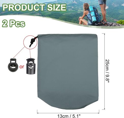 PATIKIL Stuff Sack, Waterproof Outdoor Storage Sack Portable Drawstring Dust Flap Bag Lightweight Sleeping Bag for Camping Hiking Travel in Kuwait