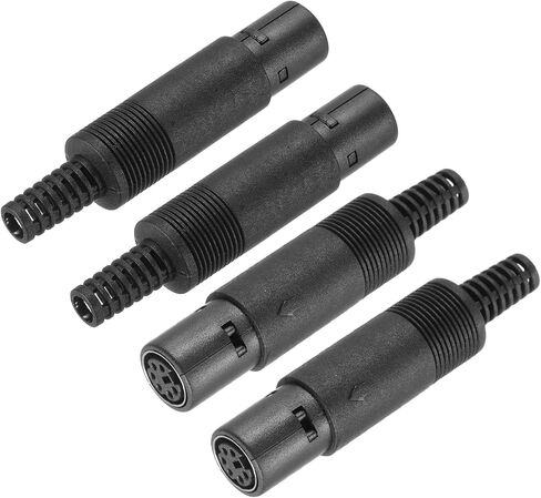 meccanixity 4 pcs s-video din mini female socket 4 pin scipn scishion mini din clop concector for tv dvd player (ps/2 plug) in Kuwait