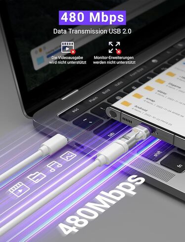 AUFU PD 240W 16PIN USB C ADAPTER MANGETER (2PACK)/USB C 90 درجة محول/محولات الزاوية اليمنى/مغناطيسي C إلى C لسلسلة 1/15 ، سلسلة MA-Book Pro/1PAD ، Samsung Galaxy ، Google Pixel in Kuwait