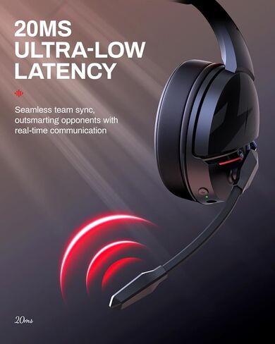 acer 2.4GHz Wireless Gaming Headset | Non-Stop 100H Battery | Dynamic 50mm Drivers | Clear Voice Mic | Bluetooth5.3, 3.5mm | Gaming Headphones for PC, Meeting, Music, PS4 & PS5 Headset- Pink in Kuwait