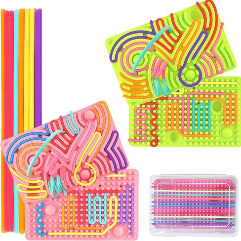 2Packs ألعاب تململ الحسية للأطفال الصغار الصغار ، لوحة النشاط الحسي للقلق ADHD التوحد ، تهدئة التوتر ، القلق للأطفال تخزين الحشوات للبالغين in Kuwait