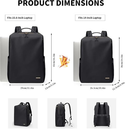 GOLF SUPAGS Stylish Laptop Backpack for Women Airline Approved Perfect for Work College and Travel Multi-Functional Casual Daypack Fits 15.6 Inch Notebook (Champagne) in Saudi Arabia